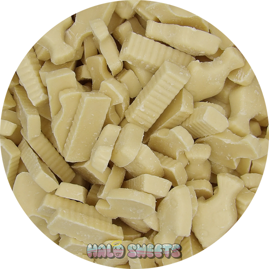 pick n mix sweets fish and chips chocolate candy