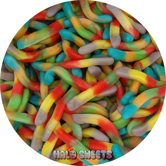 pick n mix halal sweets multicoloured worms