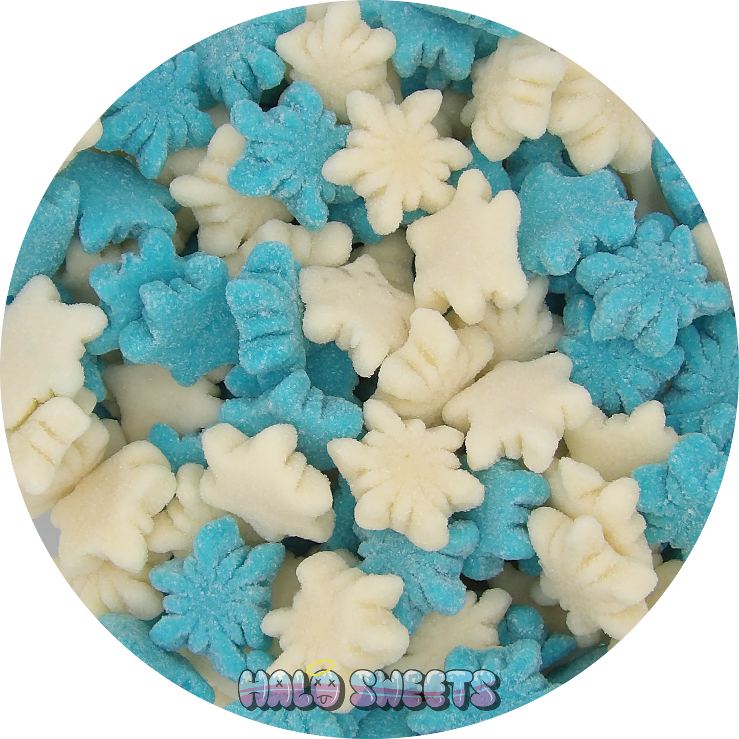 Fizzy Jelly Snow Flakes
