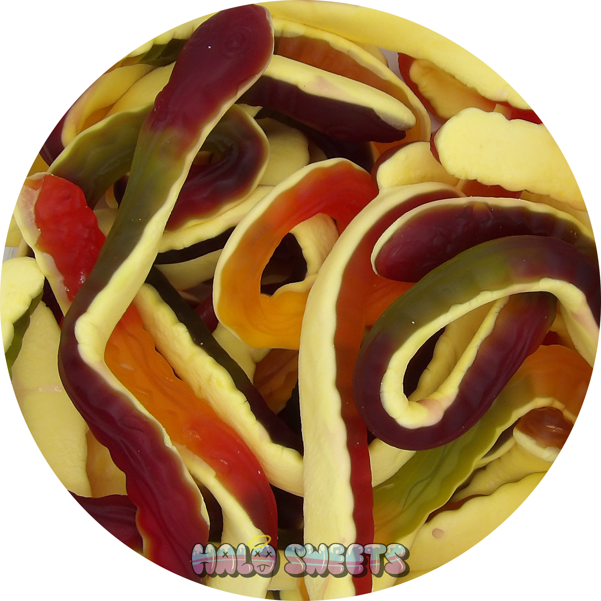 pick n mix sweets yellow belly snakes